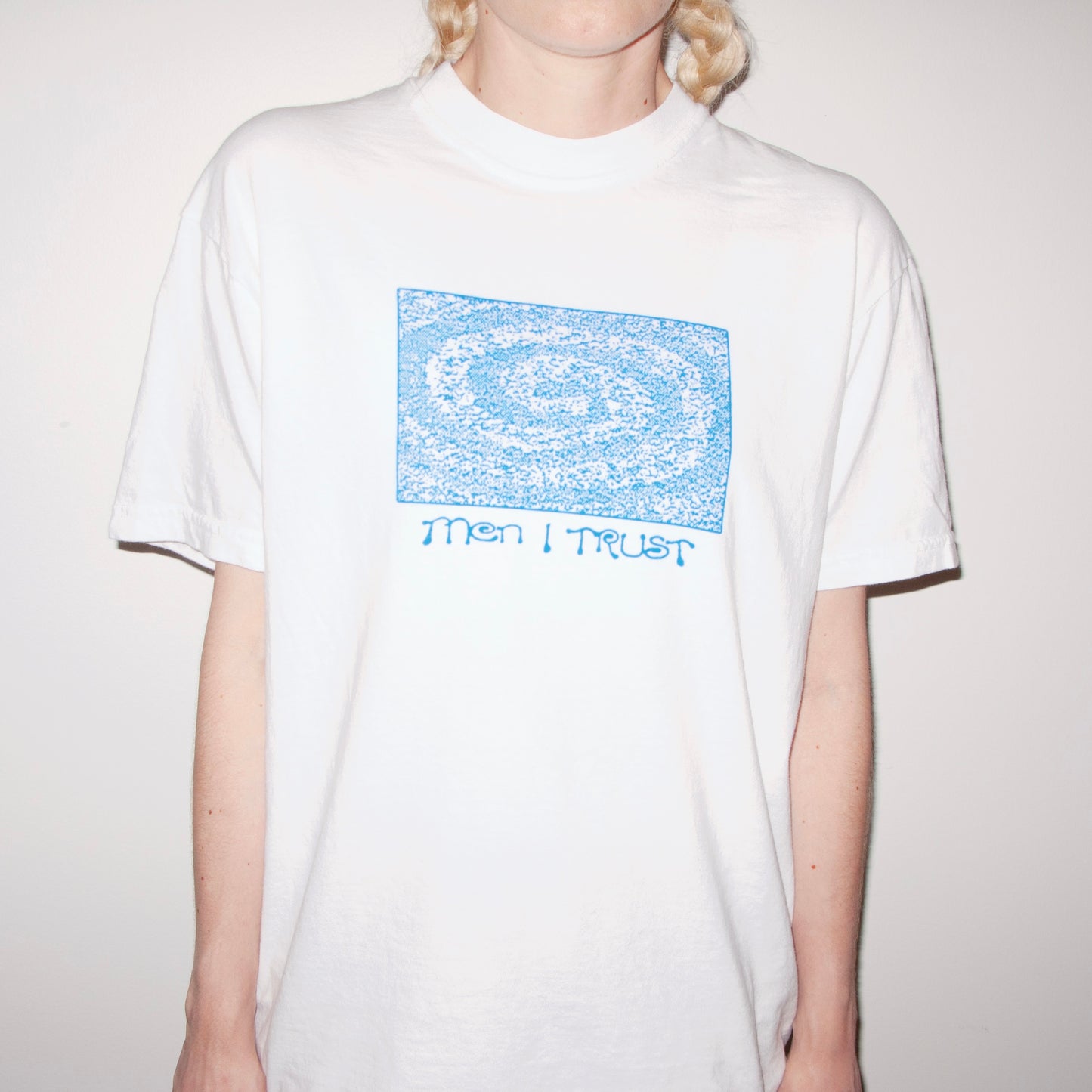 T-Shirt - Galaxy - White (Bright Blue Variant)