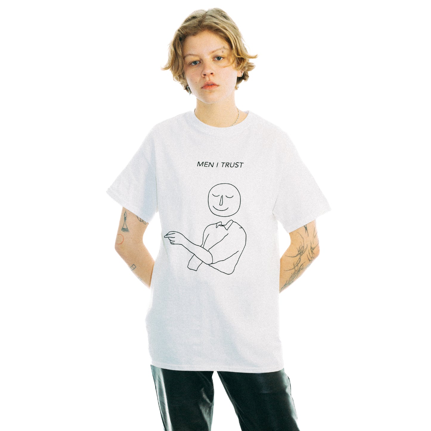 T-Shirt - Classic MIT White ~ Shop Men I Trust